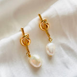 Knotted Pearl Drop