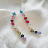 Rainbow Chandelier Crystal Earring
