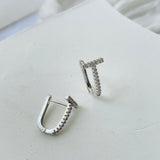Timi Crystal Huggie Hoop