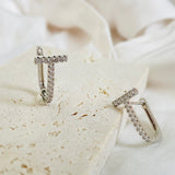 Timi Crystal Huggie Hoop